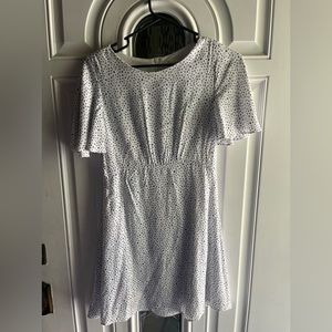 EUC/ like new blue and white dot dress by GB girls see details